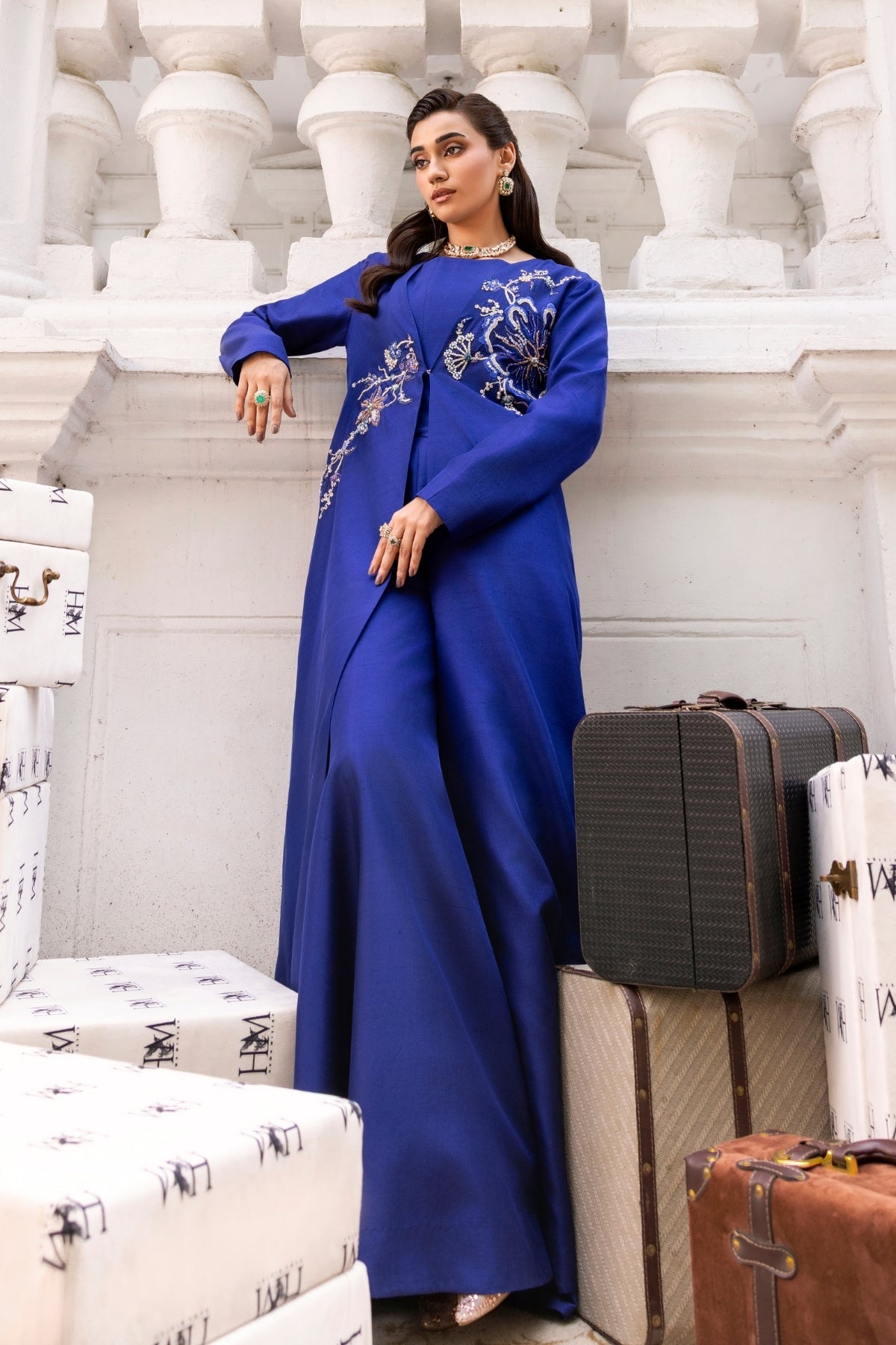 Huma Mistry Official Azurine jewelry piece featuring intricate design and vibrant blue color, displayed against a neutral background.