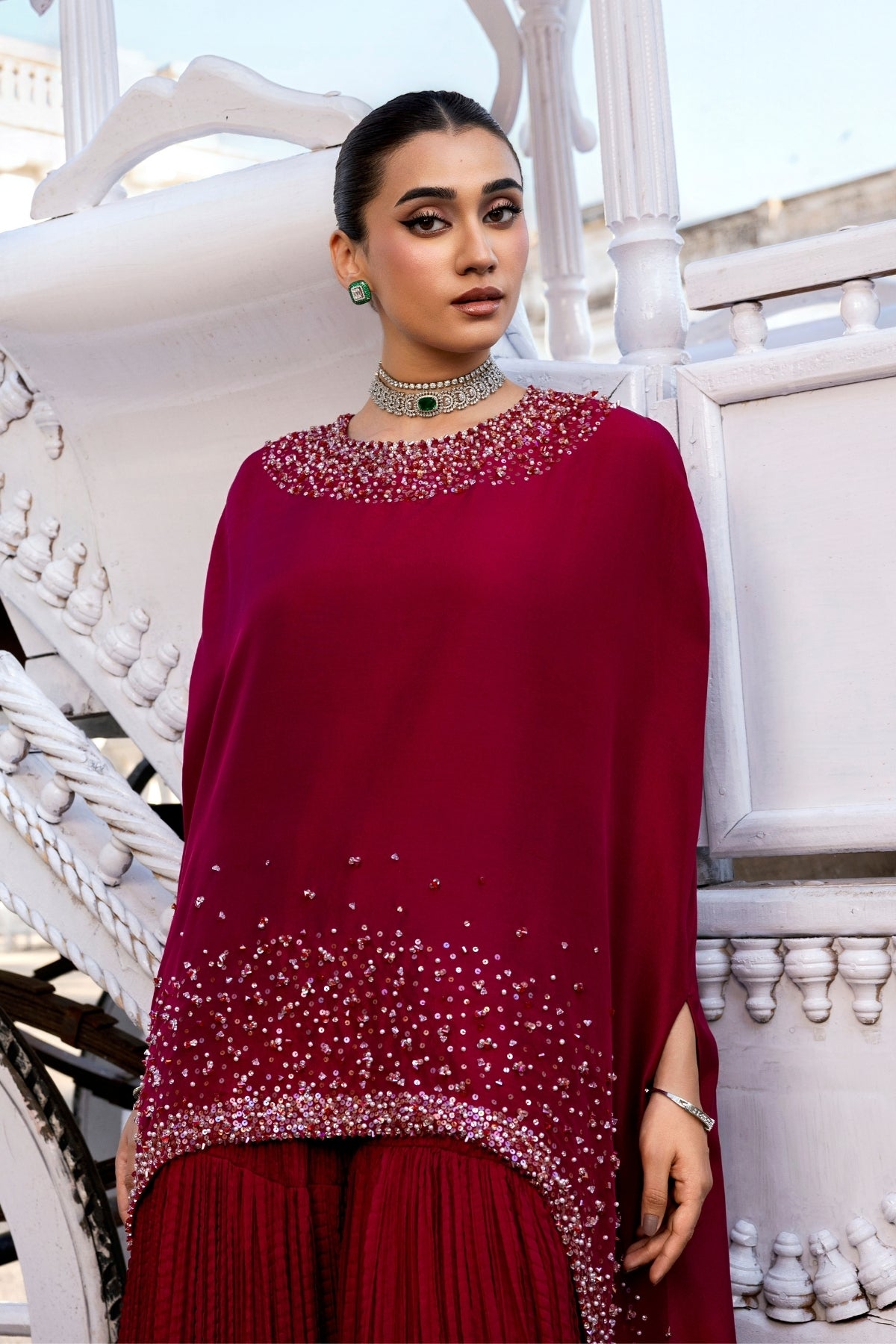 Huma Mistry Official Vinea product with intricate design and vibrant colors, showcasing the detailed craftsmanship of the accessory.