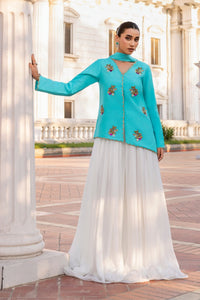 Huma Mistry Official Iris jewelry piece featuring intricate design and vibrant colors on a neutral background.