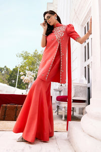 Huma Mistry Official Amora jewelry with intricate silver design and gemstone accents showcased in the image.